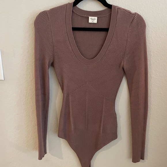 Abercrombie & Fitch Tops - brown abercrombie bodysuit
